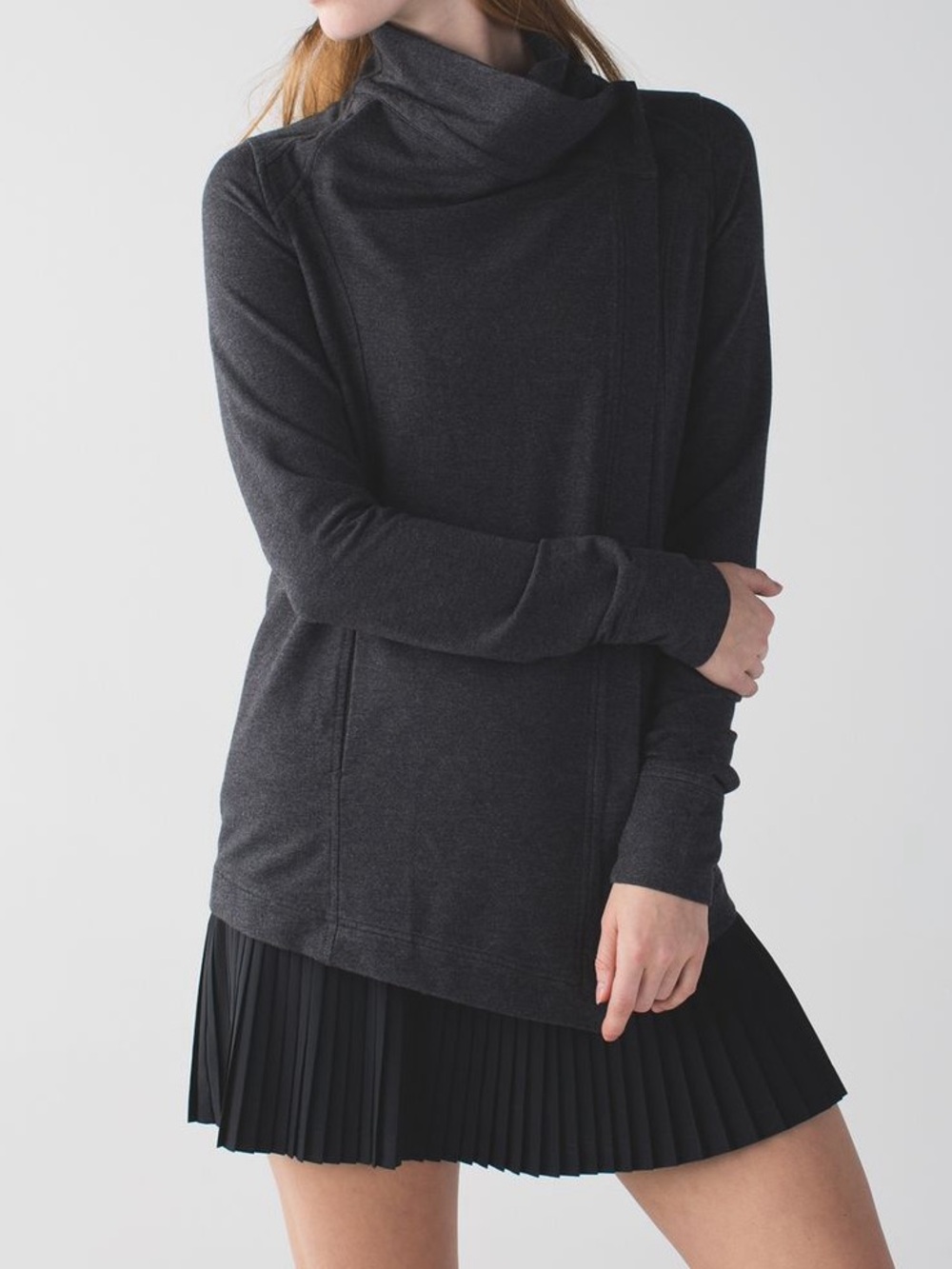 ⏰FINAL$DROP- Lululemon Coast Wrap Heathered Mod Black